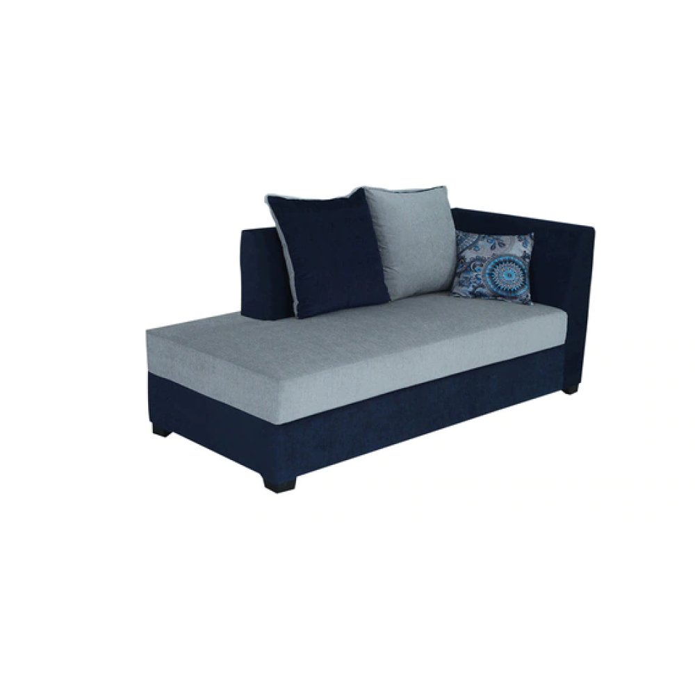 Jordan Fabric RHS Sectional Sofa in Blue & Grey Colour image
