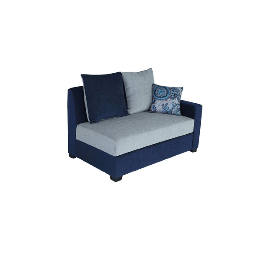 Jordan Fabric RHS Sectional Sofa in Blue & Grey Colour image