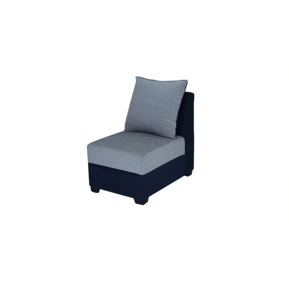 Jordan Fabric RHS Sectional Sofa in Blue & Grey Colour image