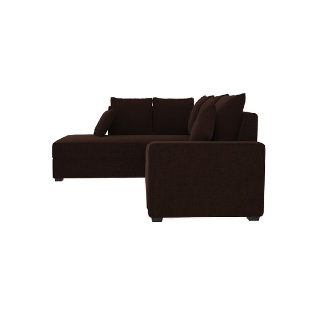 Jordan Fabric RHS Sectional Sofa in Brown Colour image