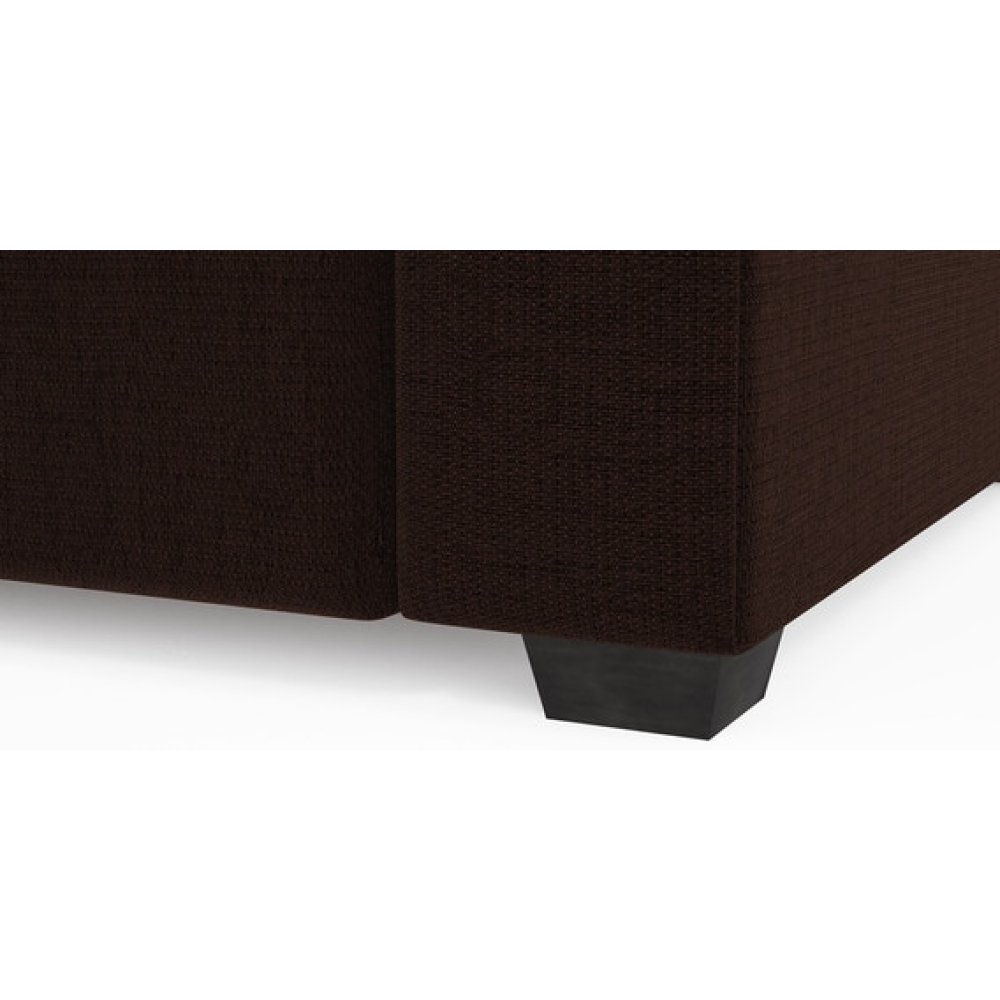 Jordan Fabric RHS Sectional Sofa in Brown Colour image