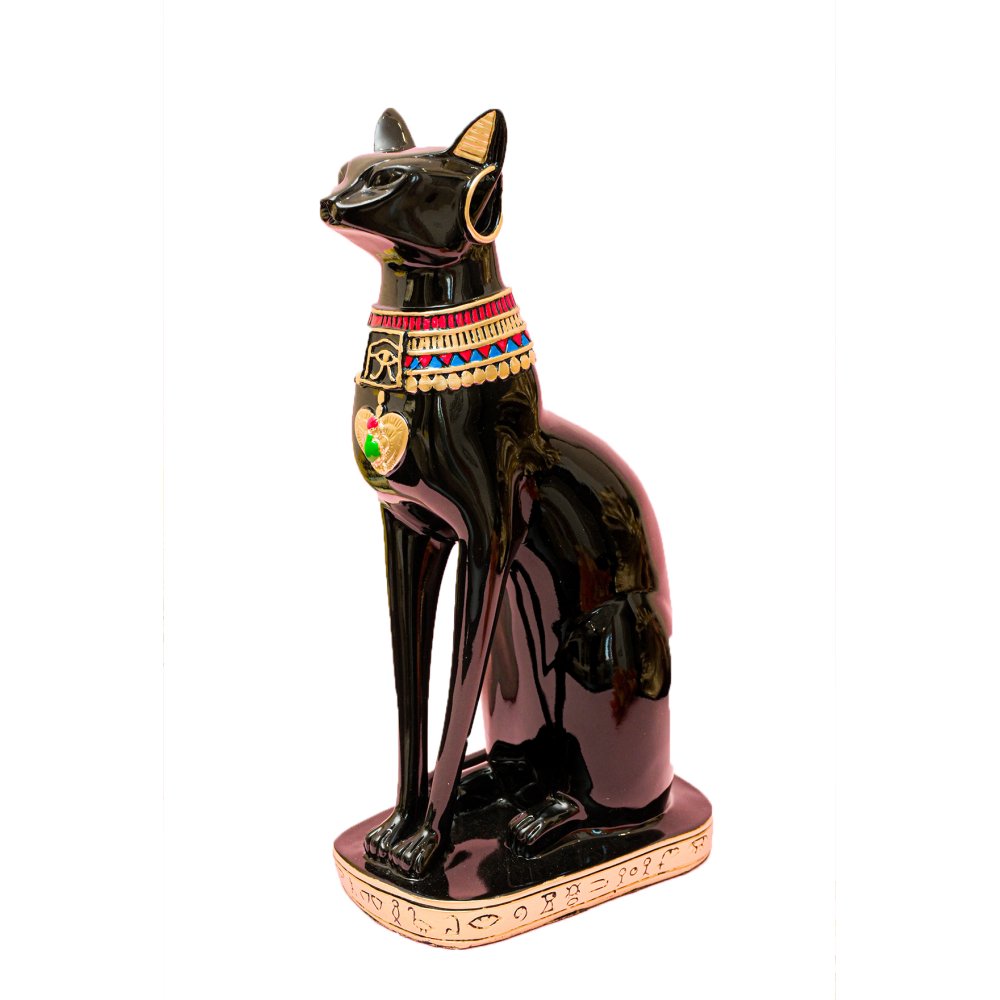 Captivating Egyptian Black Cat - Large image