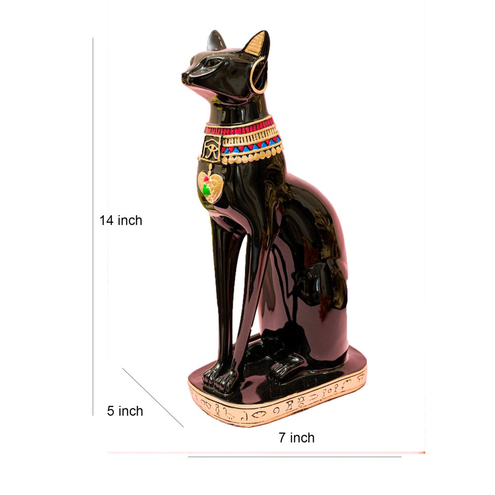 Captivating Egyptian Black Cat - Large image