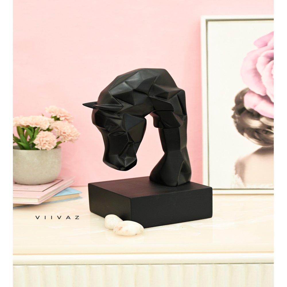 Cheval Horse Figurine Black image