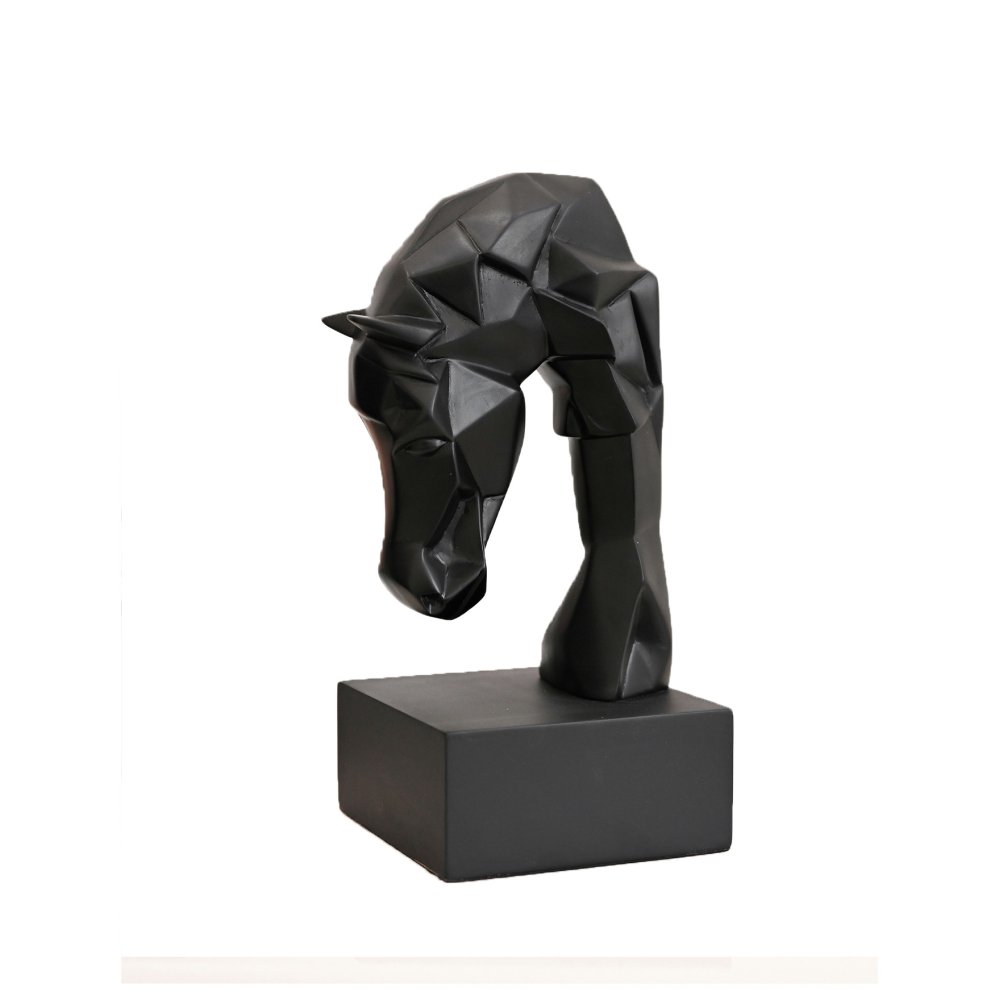 Cheval Horse Figurine Black image