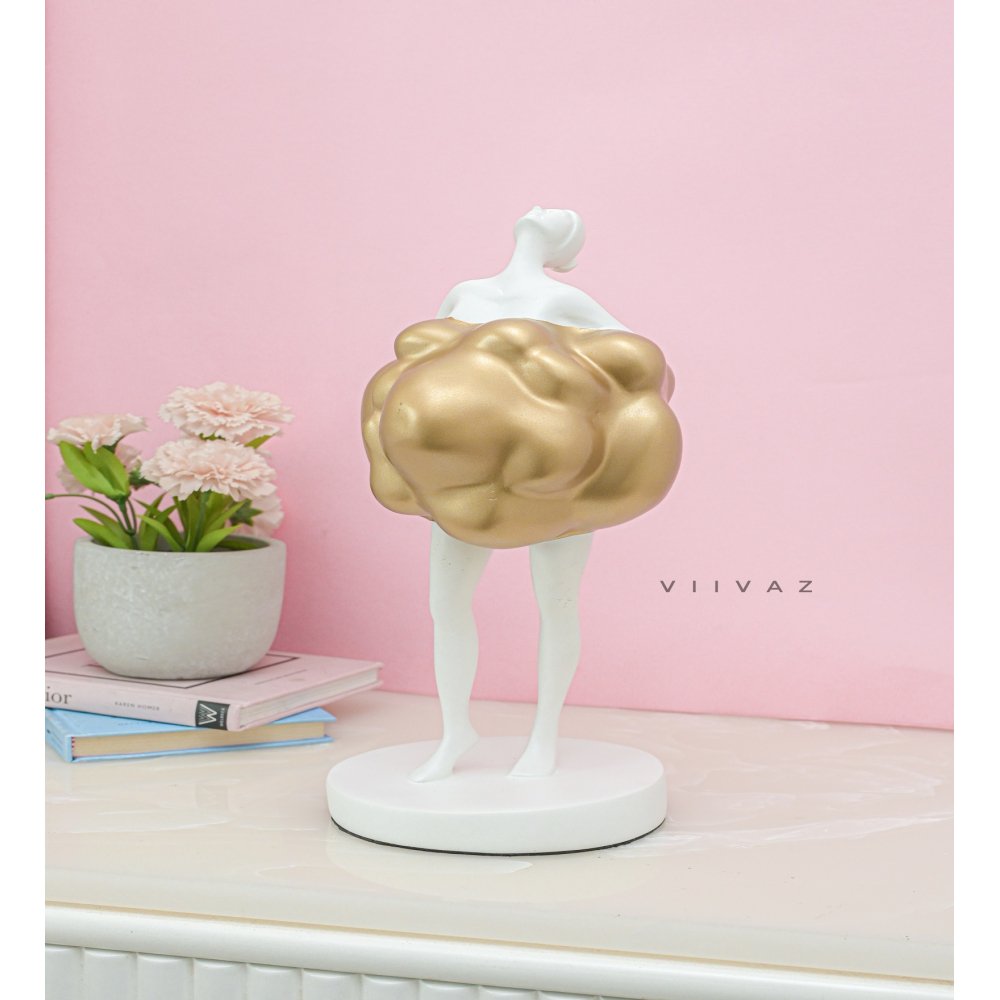 Ballerina Lady Sculpture White image