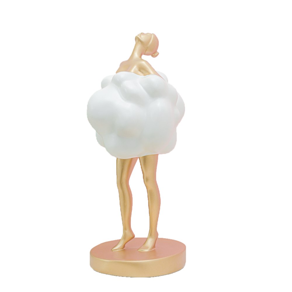 Ballerina Lady Sculpture Gold image