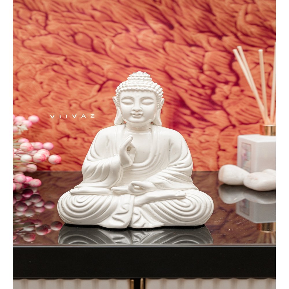 Enlightened Soul Buddha White image