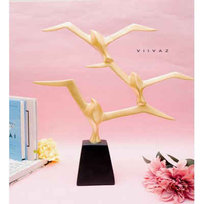 Dangling Birds of Paradise Gold