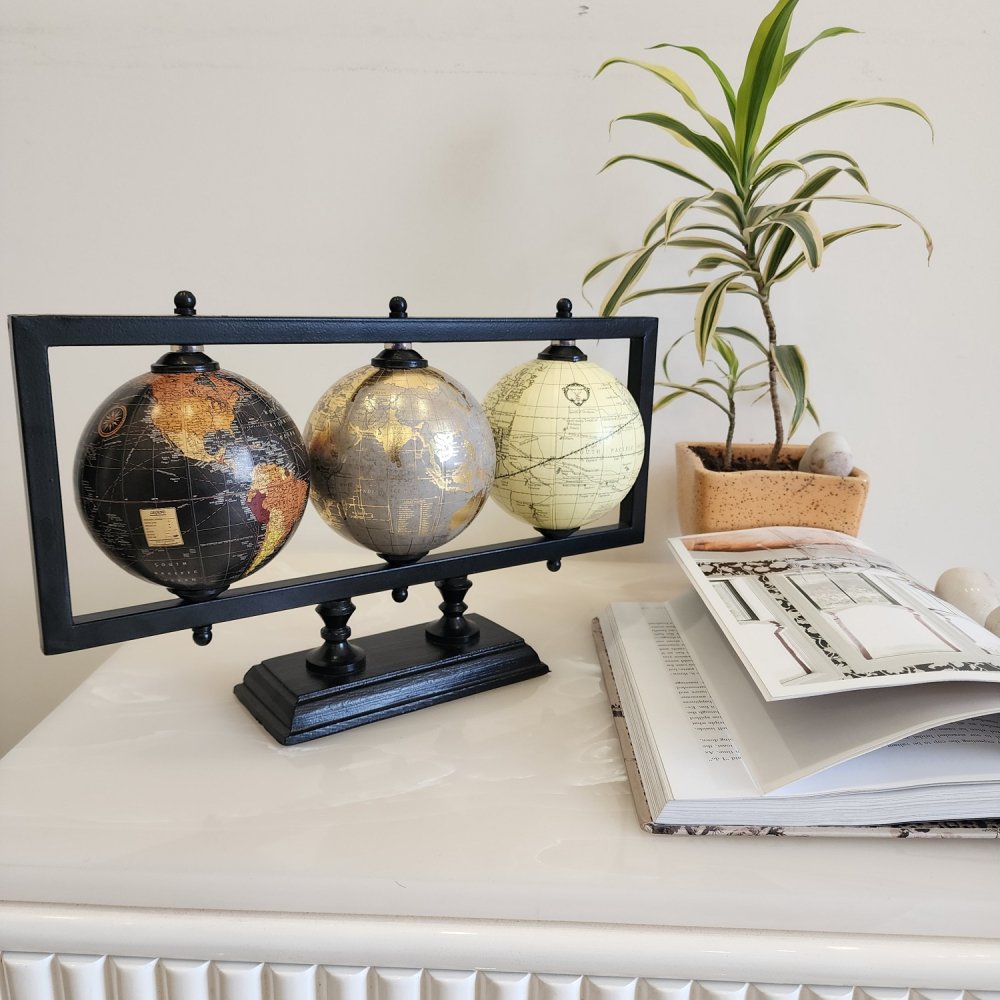 Zambia Laminated Set of 3 Globe image