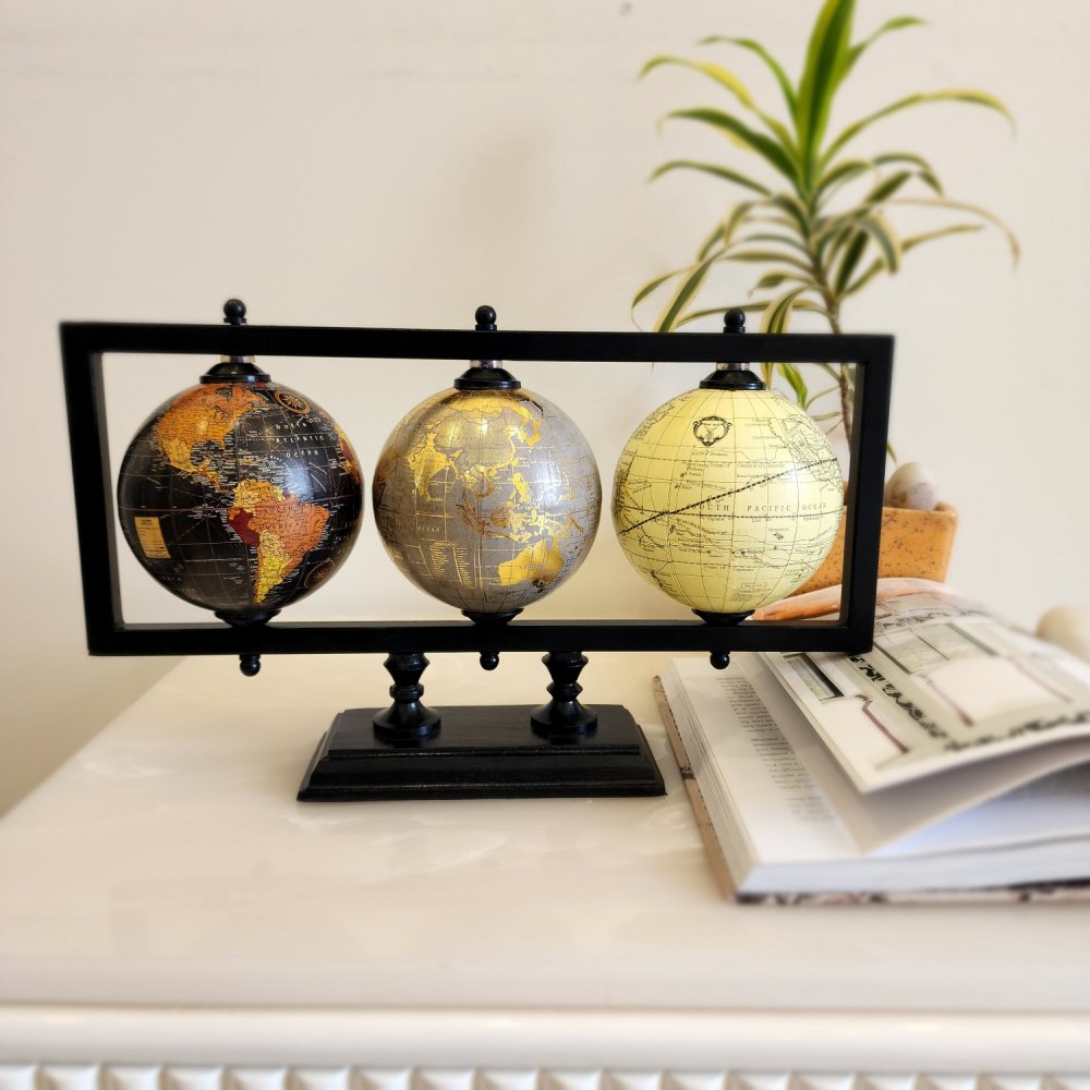 Zambia Laminated Set of 3 Globe image