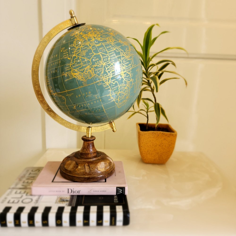 Morocco Laminated Bluish Green Globe image