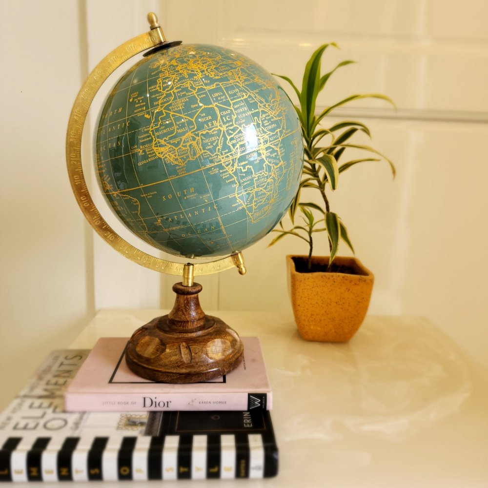 Morocco Laminated Bluish Green Globe image