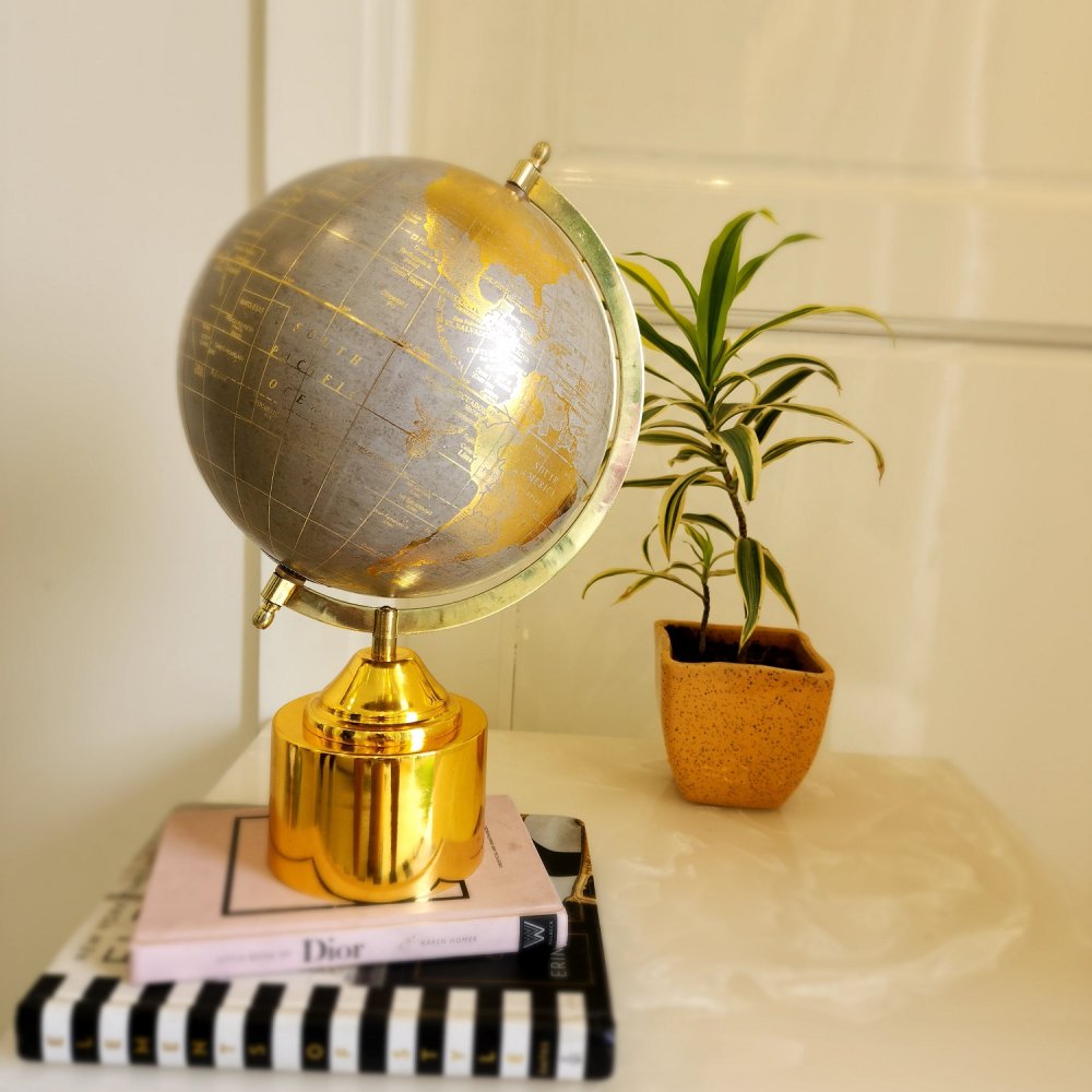 Columba Laminated Gold Grey Globe image