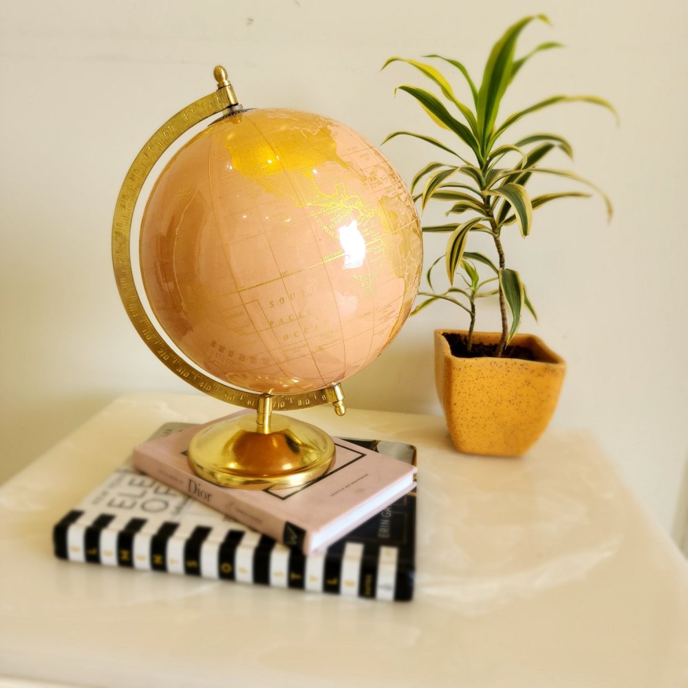Centrala Laminated Gold Pink Globe image