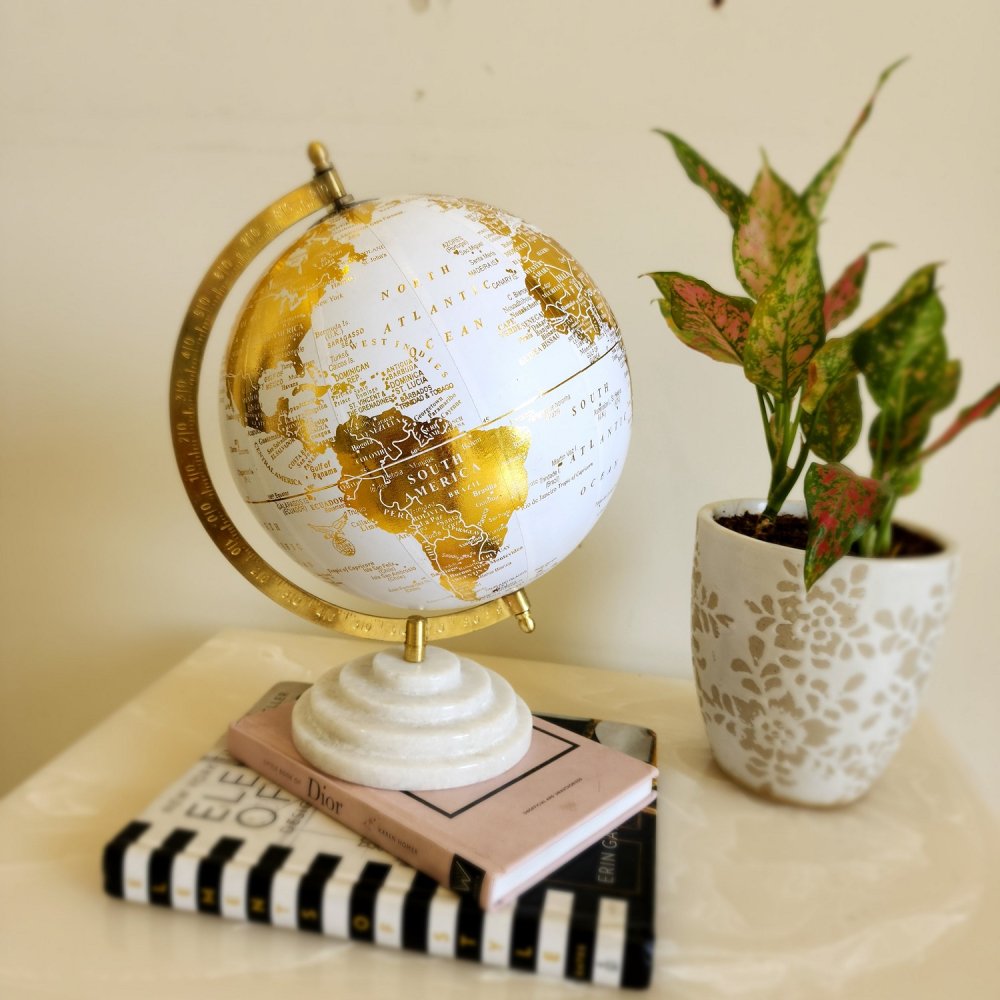 Barbados Laminated White Globe image