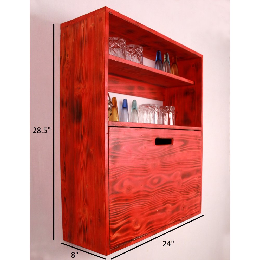 Fire Red Wall Mount Bar image
