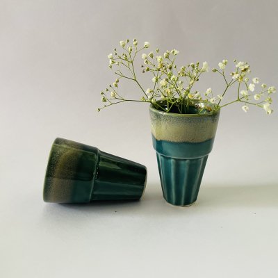 Teal Tea Glasses ( Set of 2 ) image