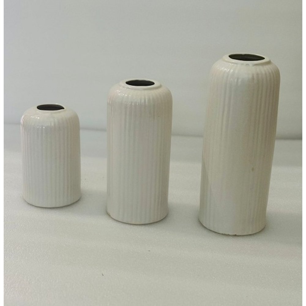 White Gang Vase Set of 3 image