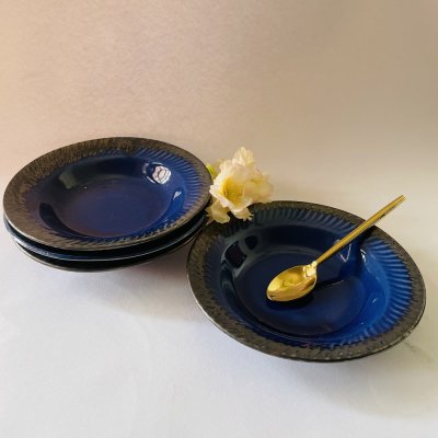 Deep Blue Pasta Plate Junior (Pack of 4 ) image