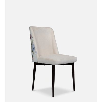 Emil Fabric Dining Chair In Cream Color image
