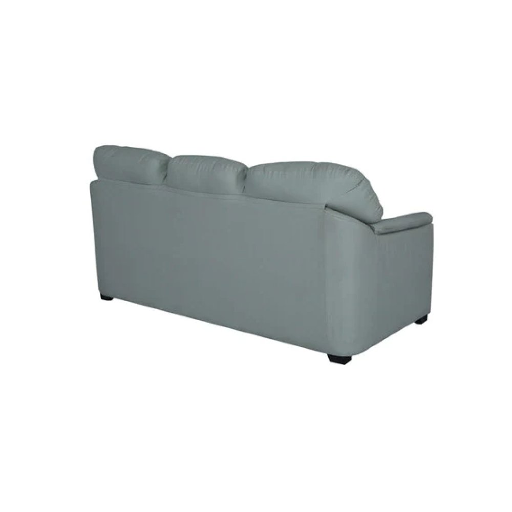 Croma Leatherette 3 Seater Sofa in Grey Color image