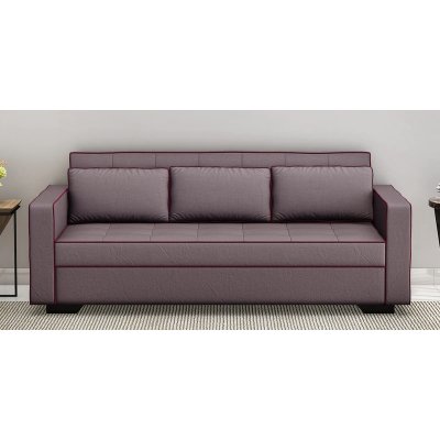 Russell Fabric Convertible Convertible Sofa Cum Bed in Brown Colour
