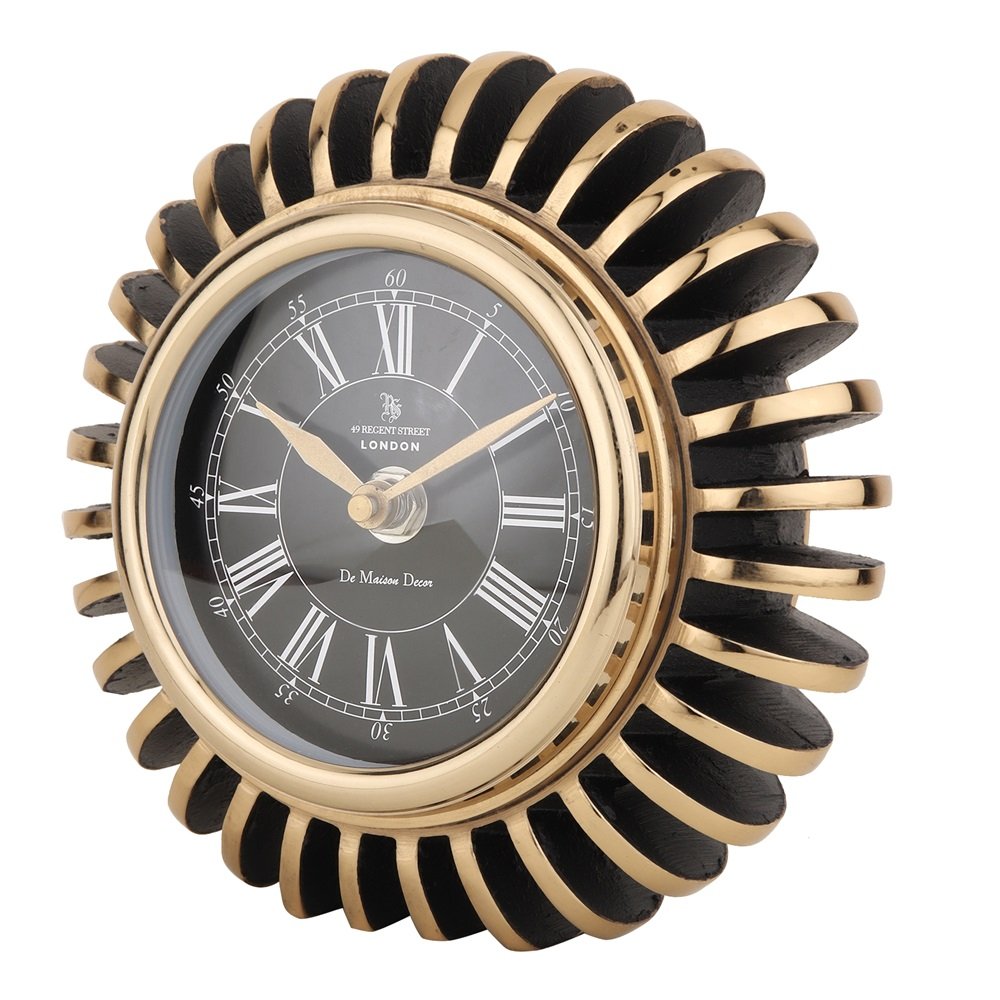 EdgeSculpt Table Clock Gold | Craft Paradise
