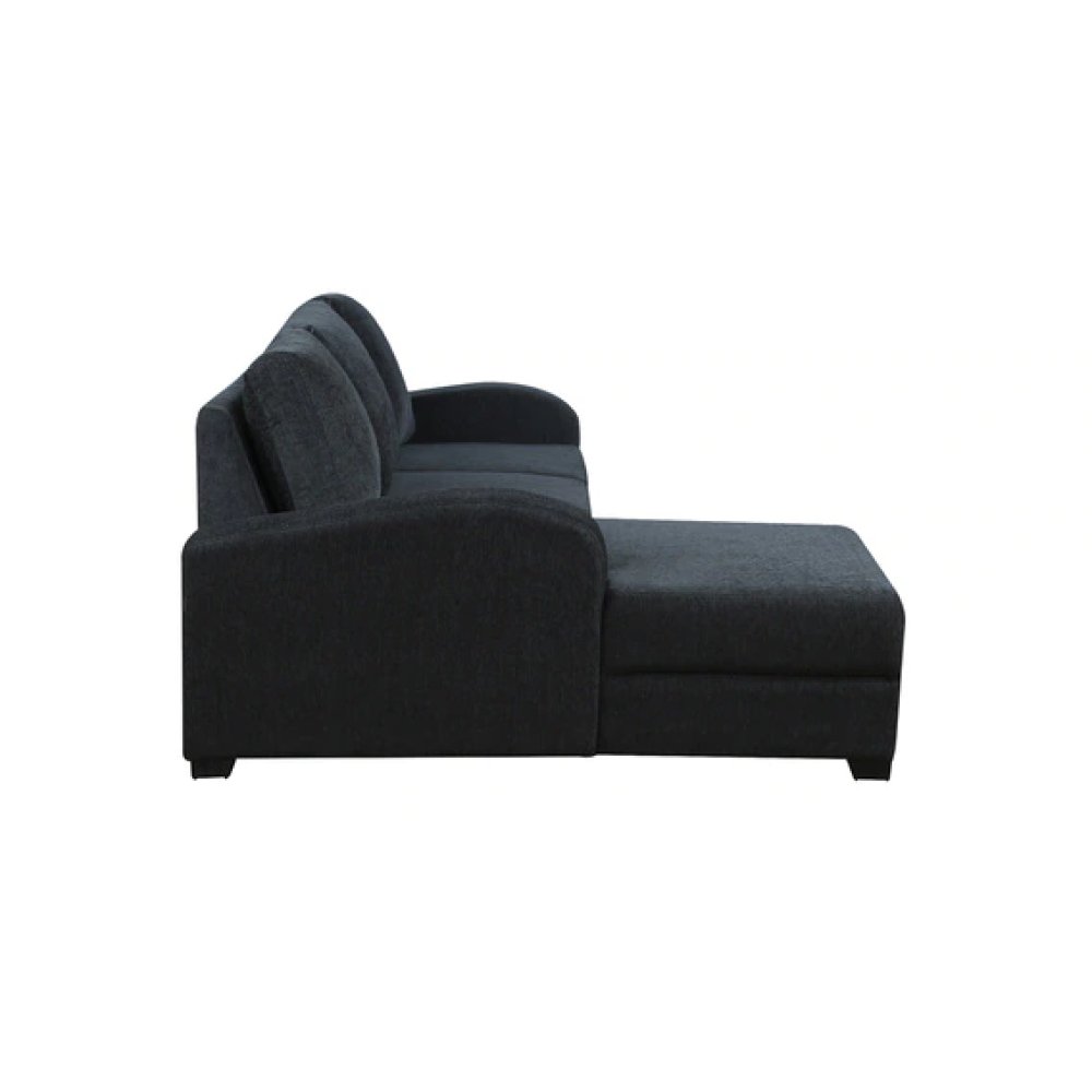 Alex Fabric RHS Sectional Sofa in Dark Grey Colour image