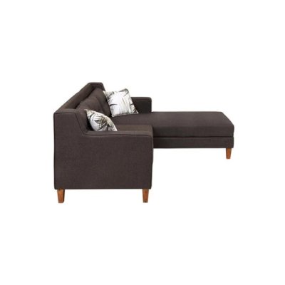 Alonis 5 Seater LHS Sectional Sofa In Brown Colour image