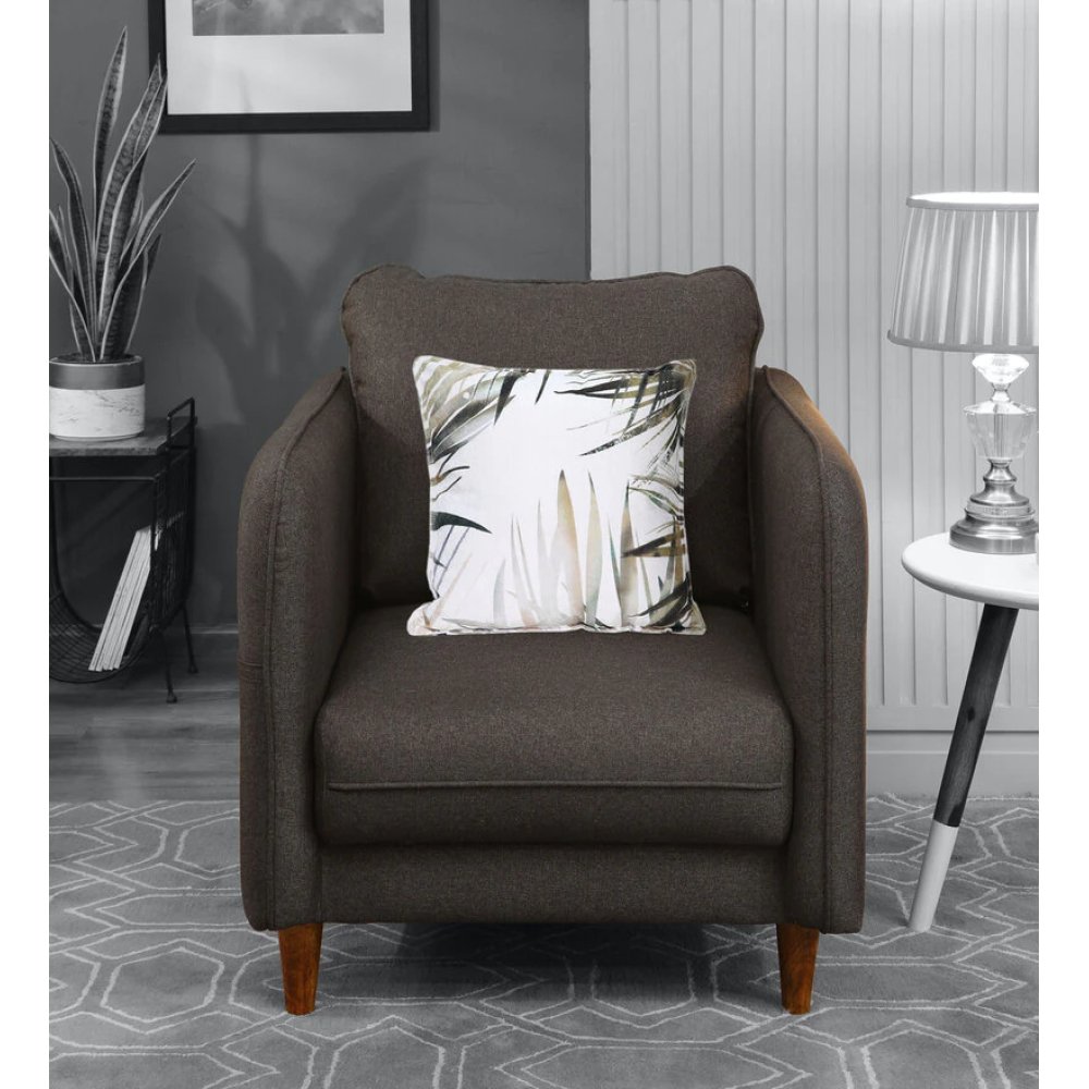 Amelio 1 Seater Sofa In Brown Colour image