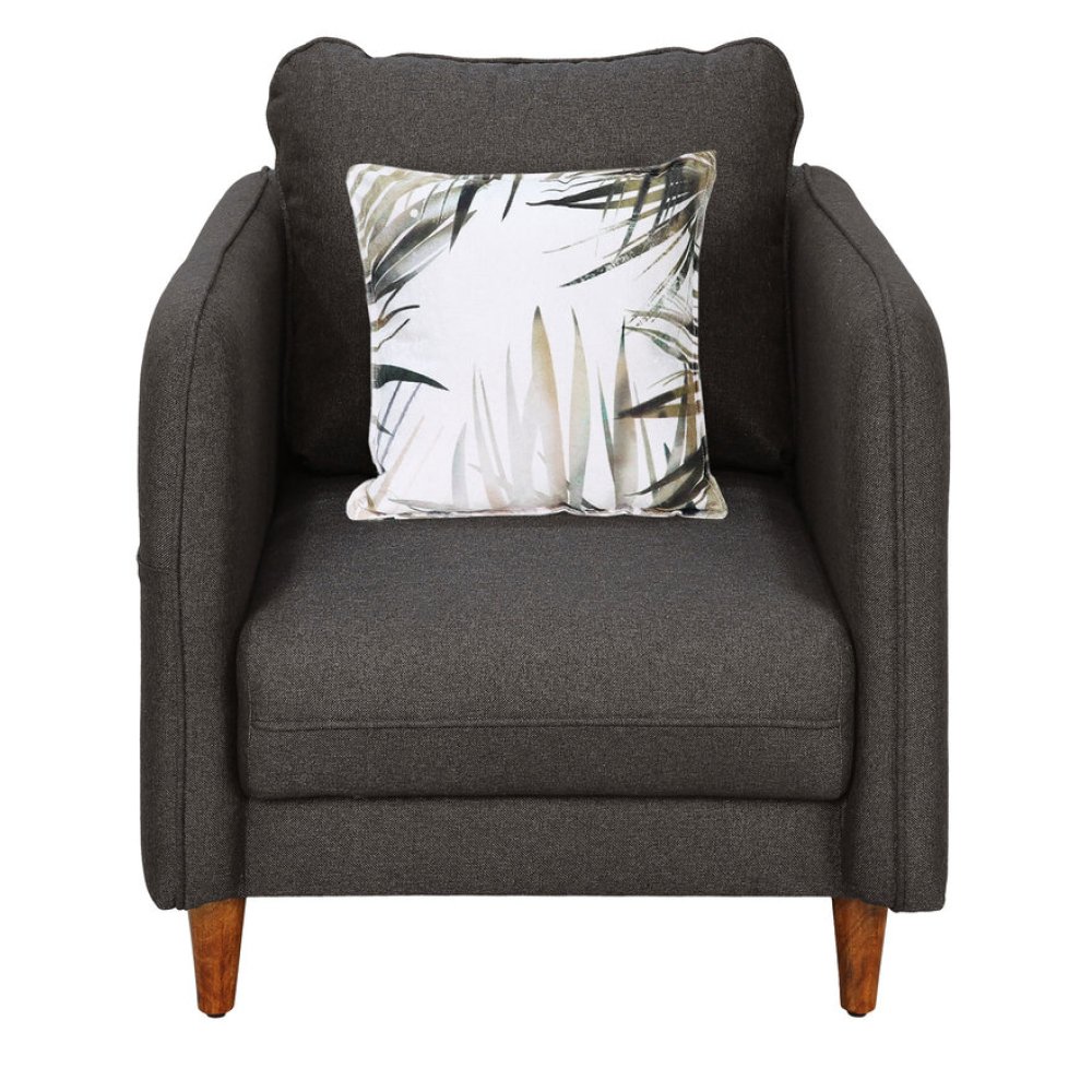 Amelio 1 Seater Sofa In Brown Colour image