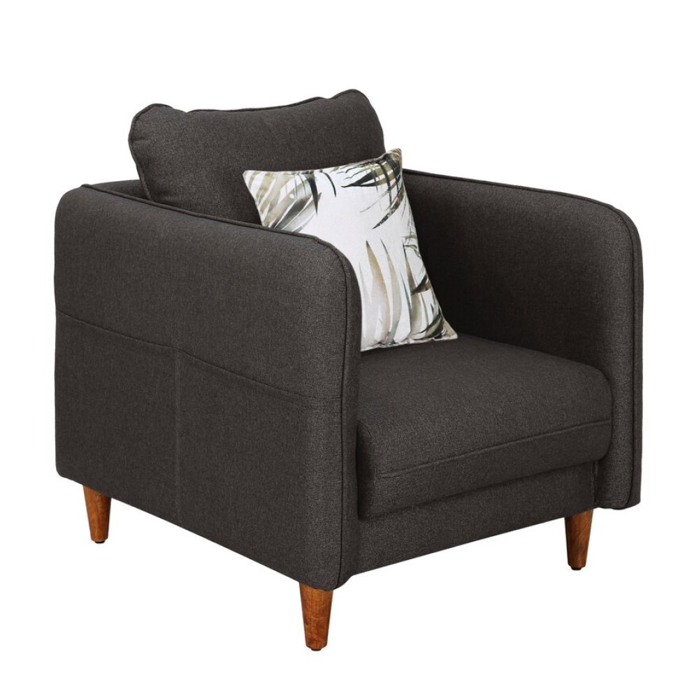 Amelio 1 Seater Sofa In Brown Colour image