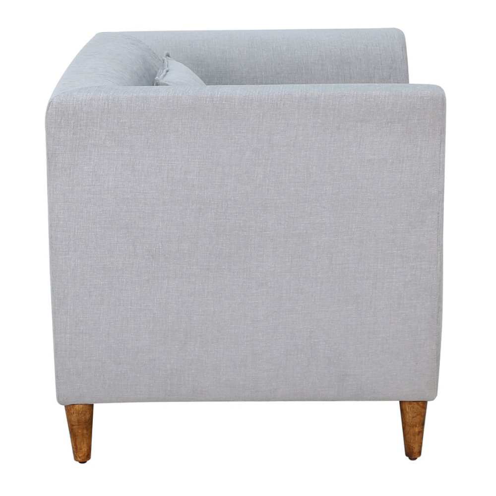 Armando Fabric 1 Seater Sofa In Ash Grey Color image