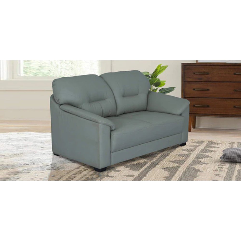 Croma Leatherette 2 Seater Sofa in Grey Color image