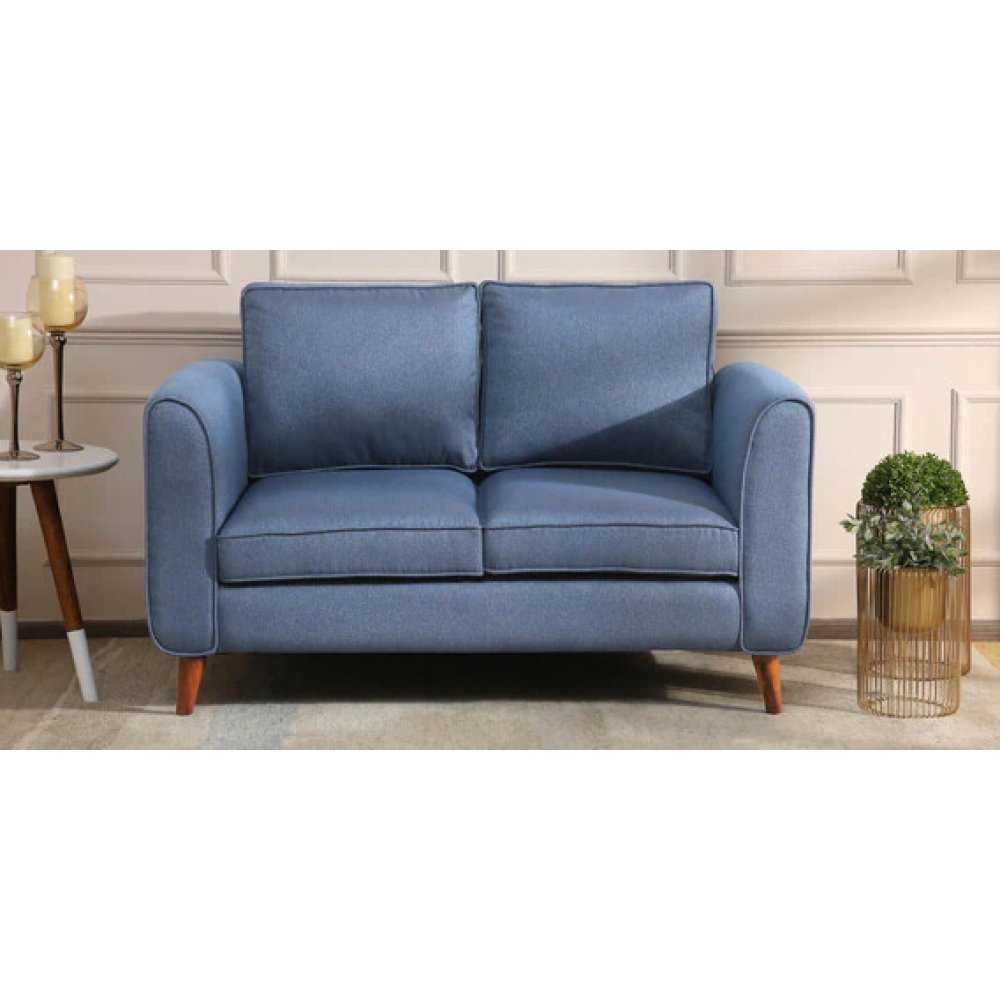 Valerie Fabric 2 Seater Sofa In Blue Color image