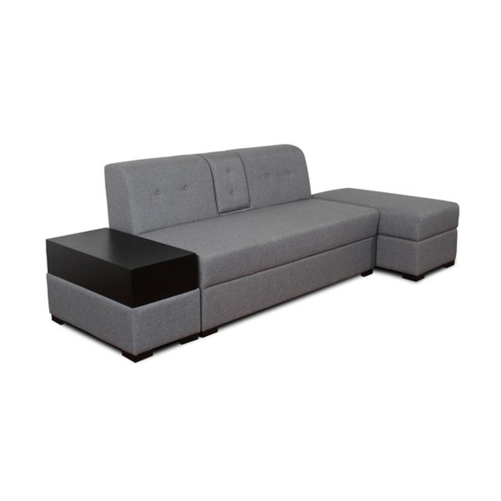 Diego Fabric 2 Seater Sofa in Grey Colour with Storage image