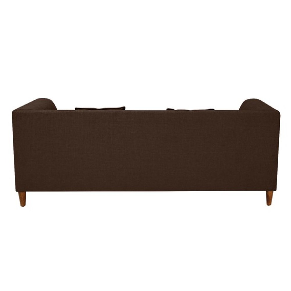 Armando Fabric 3 Seater Sofa In Brown Color image