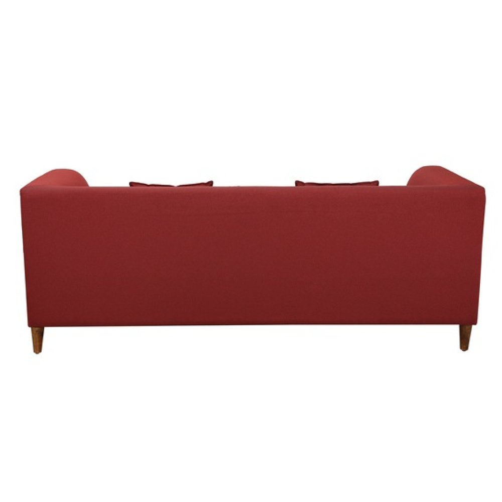 Armando Fabric 3 Seater Sofa In Red Color image