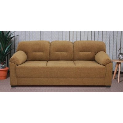 Colton Fabric 3 Seater Sofa in Coffee Brown Color