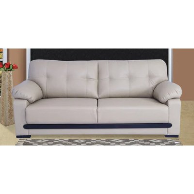 Montario Leatherette 3 Seater Sofa in Beige Colour