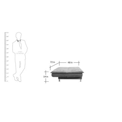 Dolphin Leatherette Convertible Sofa Cum Bed in Yellow Colour image