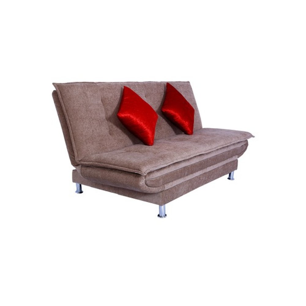 Dolphin Convertible Sofa Cum Bed in Light Brown Colour image