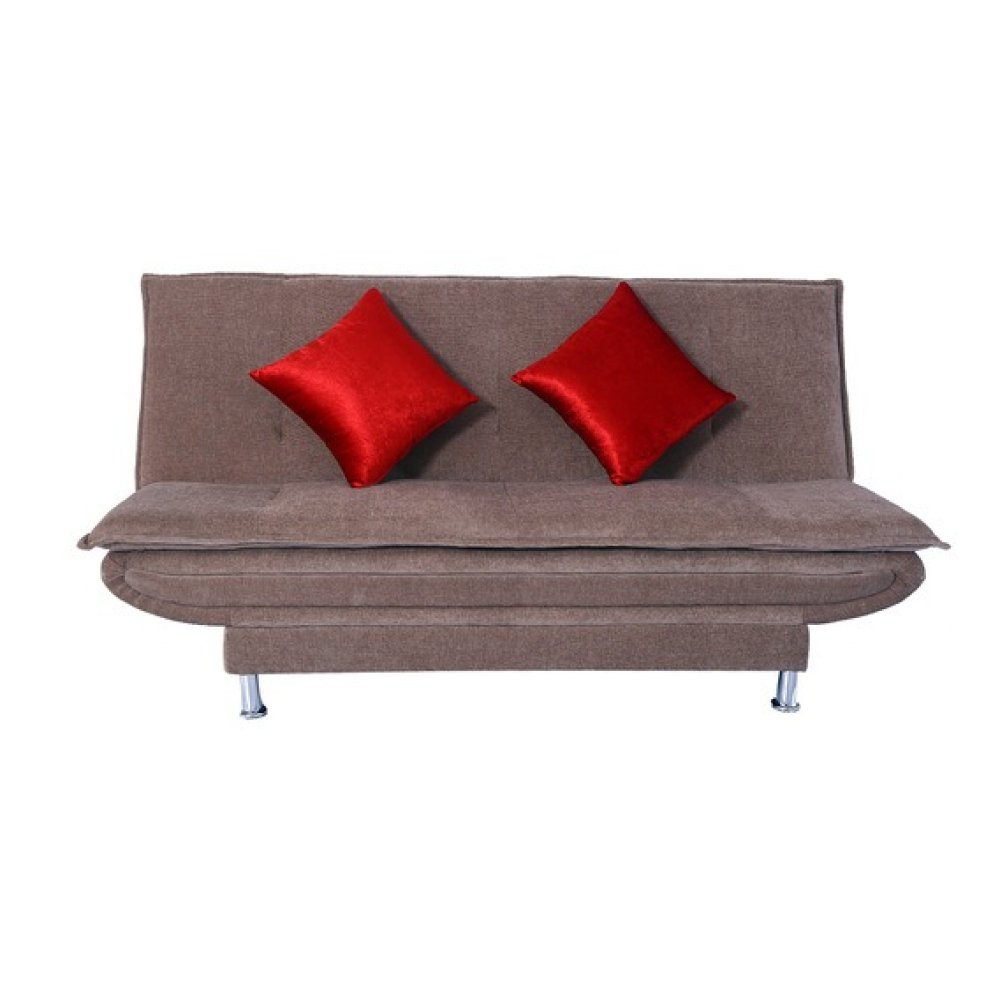 Dolphin Convertible Sofa Cum Bed in Light Brown Colour image
