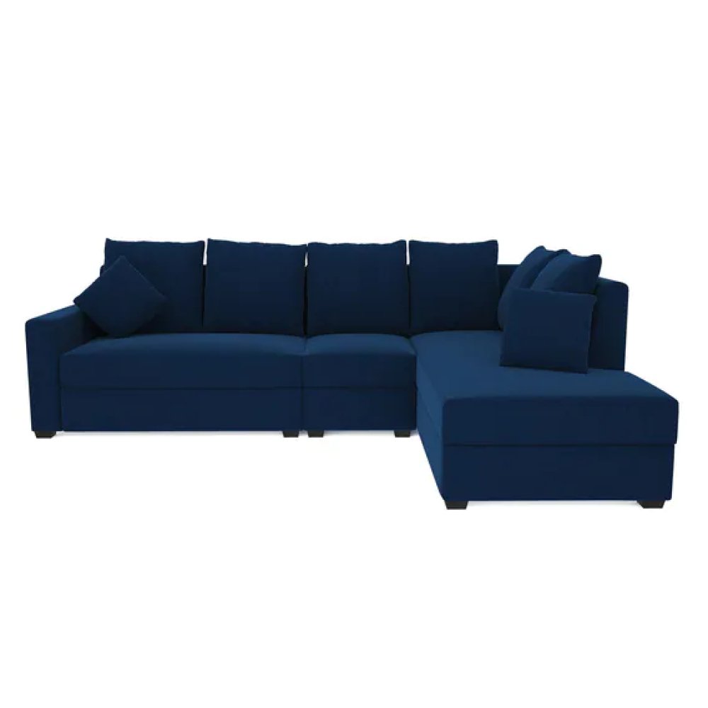 Jordan Fabric LHS Sectional Sofa in Blue Colour image