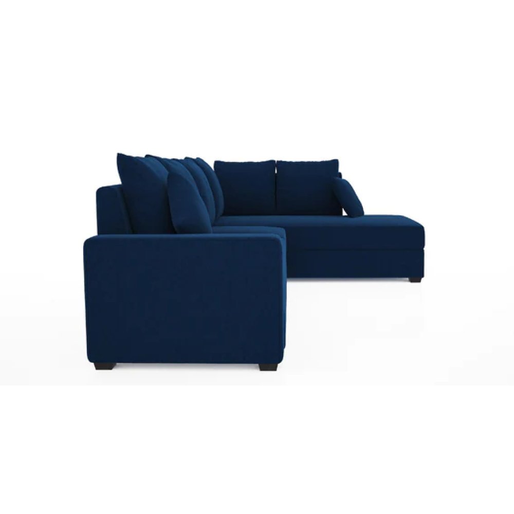 Jordan Fabric LHS Sectional Sofa in Blue Colour image