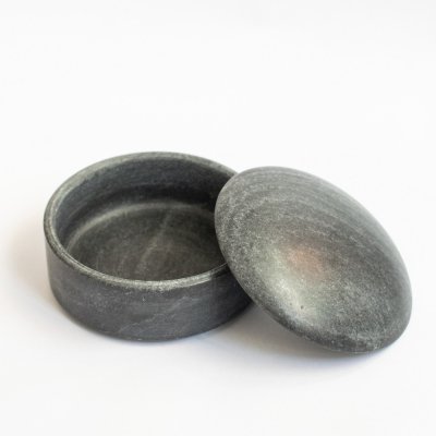 Byora Homes Bulgy Trinket Box - Black image