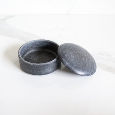 Byora Homes Bulgy Trinket Box - Black image