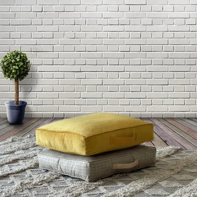 The Multicolor Square Floor Cushion Set of 2