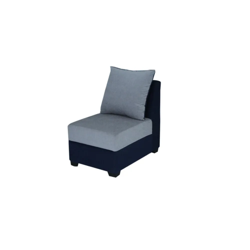Jordan Fabric LHS Sectional Sofa in Blue & Grey Colour image